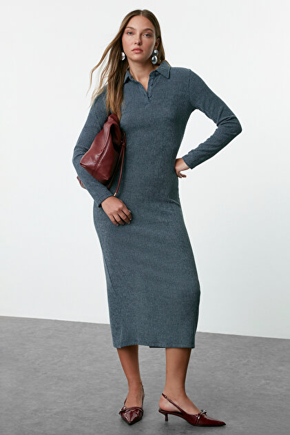 Buy Trendyol Square Collar Dress In Red | 6thStreet Qatar