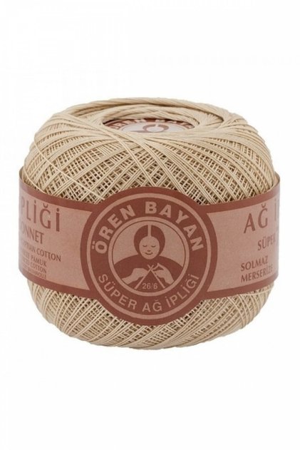Classic Lace Yarn and Mesh Yarn Cream Mesh Yarn 26/6