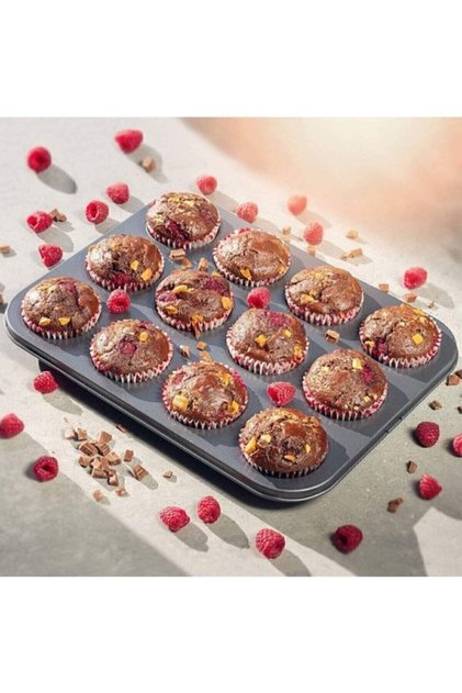 12-Piece Cake Mold Fireproof Non-Stick Muffin Cupcake Mold Cake Mold
