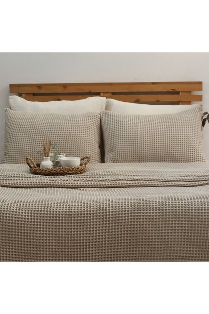 2-Piece Waffle Pillowcase Set Oeko-Tex 100% Cotton Covered Anti-Sweat Pillowcase Set 50X70