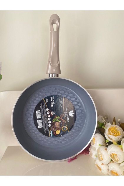 PAN-DORA Serisi 28cm Kristal Seramik Tek Kulp Tava