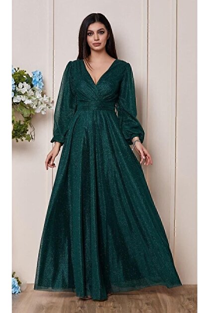 emerald green engagement dress Oscar Emerald Green Satin Engagement Gown Perfect for Photo Shoots – sharon  rose custom main image 0