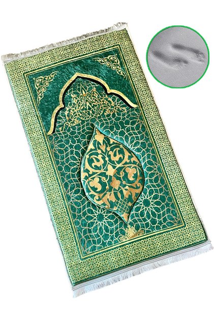 3cm Kalın Süngerli Yumuşak Seccade Diz Ağrıtmaz Çeyizlik Hediyelik Namazlık Katlanabilir