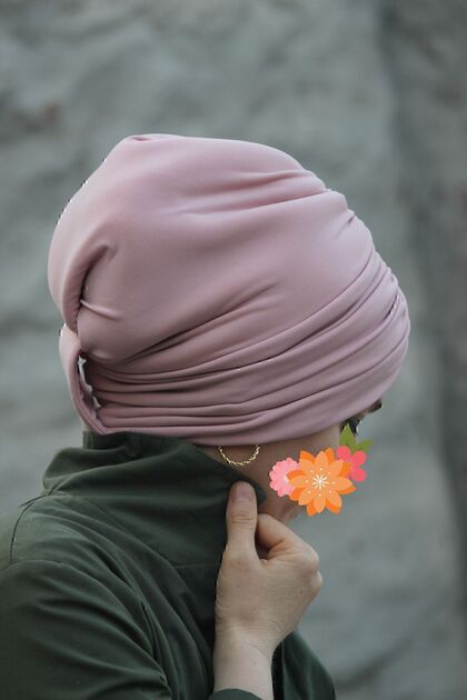 Dolgulu Pudra Pembesi Drape Dış Bone