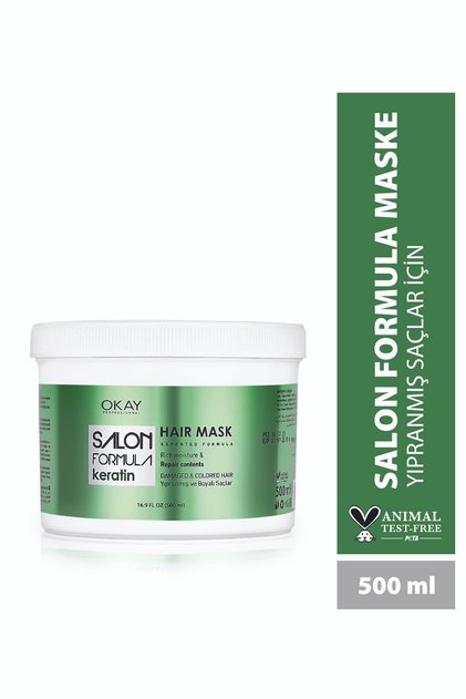 SALON FORMULA Keratin Hair Mask 500ml (For Damaged and Colored Hair)