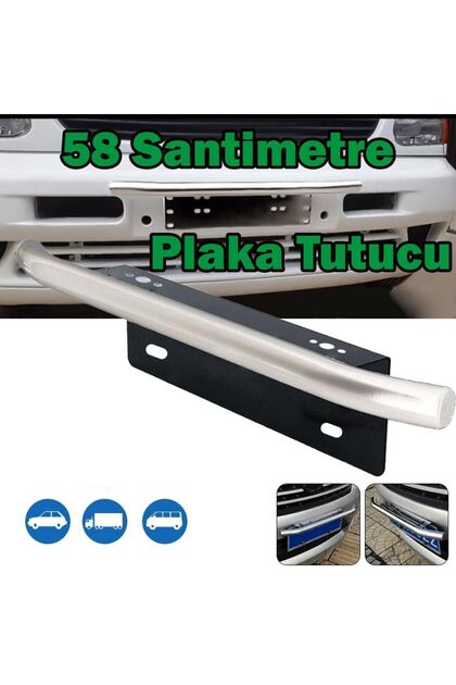 58 Cm Krom Plakalık, Plakalık Borusu, Işık Montaj Braketi