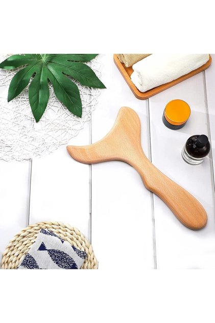 Selülit Giderici Ahşap Masaj Aleti Ve Akapunktur El Yapımı Lenf Drenaj % 100 Doğal