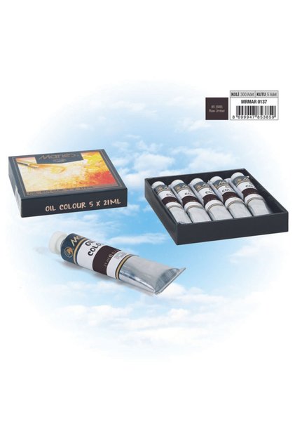Mrmar0137 Raw Umber E75-85 (688) 21ml Yağlı Boya 5'li