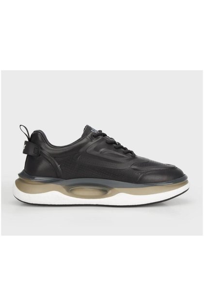 24Y576 Erkek Hakiki Deri Premium Sneaker Spor Ayakkabı