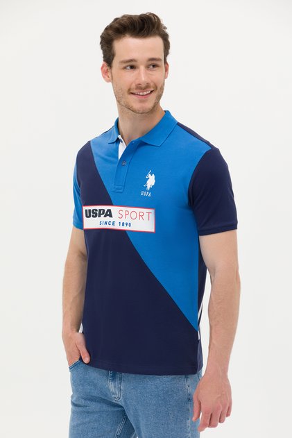 Erkek Lacivert Polo Yaka Tişört 50263339-VR033