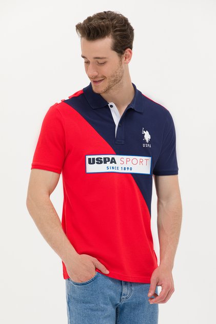 Erkek Kırmızı Polo Yaka Tişört 50263339-VR030