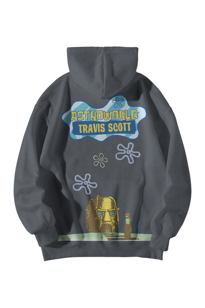 Tarzsokak Y2K Kanye Oversıze Sweatshirt Hoodie Antasit KOD 2063