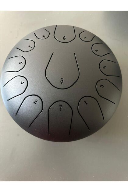 13 Notalı Siyah Handpan Paslanmaz Çelikten 2 yıl Garantili