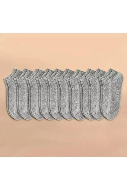 Economical Plain Socks Set of 10 Pairs