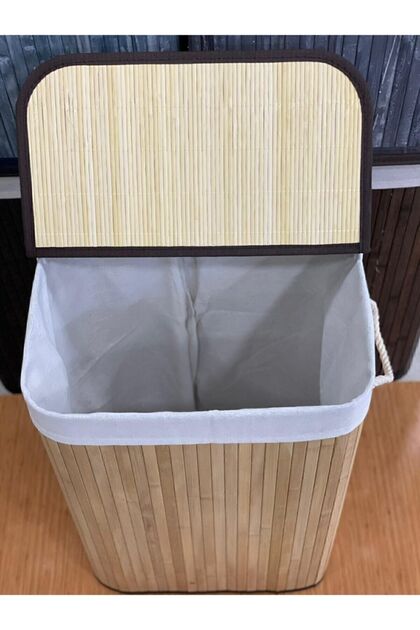 Bambu Kirli Çamaşır Sepeti Dikdörtgen Fmapr33257