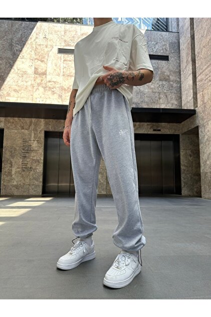 cozyworldwide sweatpants グレー S No362 Baggy Stopper Leg Gray Sweatpants - Stwd- Trendyol