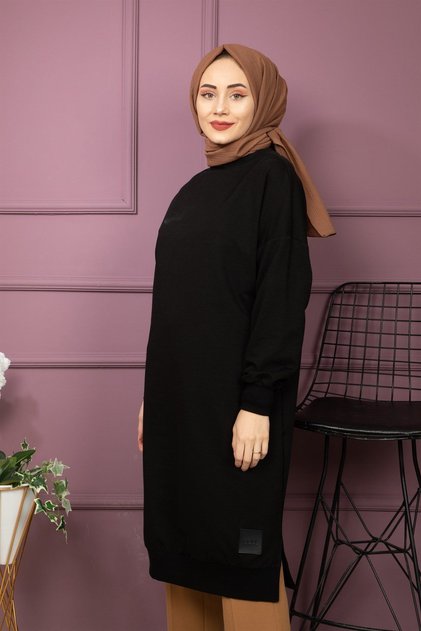 تونيك نسائي موسمي مريح بطول طويل تحت الركبة 2 خيط 30645