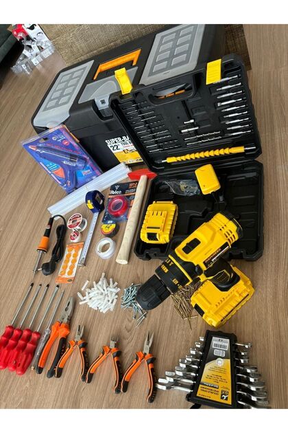 SUPER PUNANIC-2 & TEAM DAIVA-X 151セット DİBA AVM 265 PARÇA EL ALETİ DOLU TAKIM ÇANTASI PROFOSYONEL EV