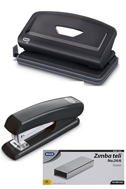 Mas 405 Delgeç- 758 Tel Zımba Makinası Seti +1 Kutu Zımba Teli