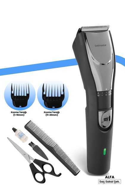 Alfa Ultra Keskin Bıçaklı Ayarlanabilir Kadranlı Saç ve Sakal Şekillendirici Tıraş Makinesi