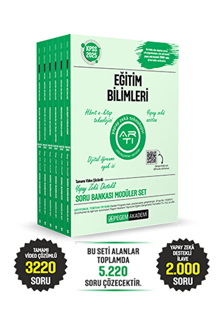 Pegem Akademi Yayıncılık 2025 KPSS Eğitim Bilimleri Tamamı Video