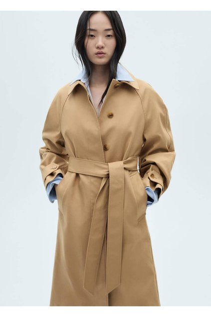 Trench Coat with Cotton Belt