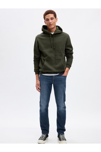 Erkek Koyu Mavi Slim Jean Pantolon
