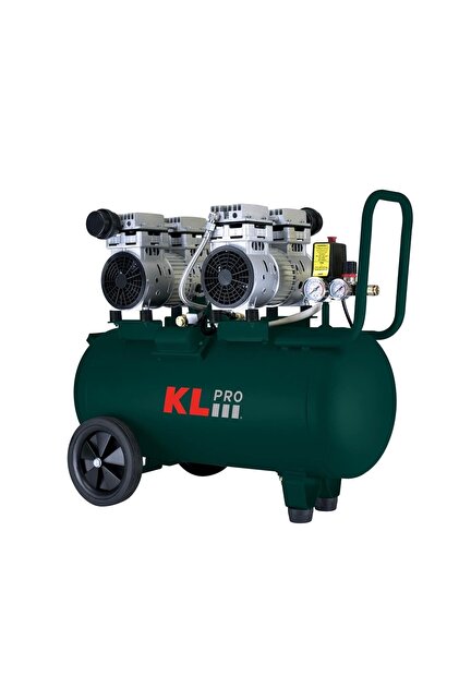 KLPRO KLK50S2 8 Bar 50Lt 2Hp Sessiz Hava Kompresörü Çift Motor