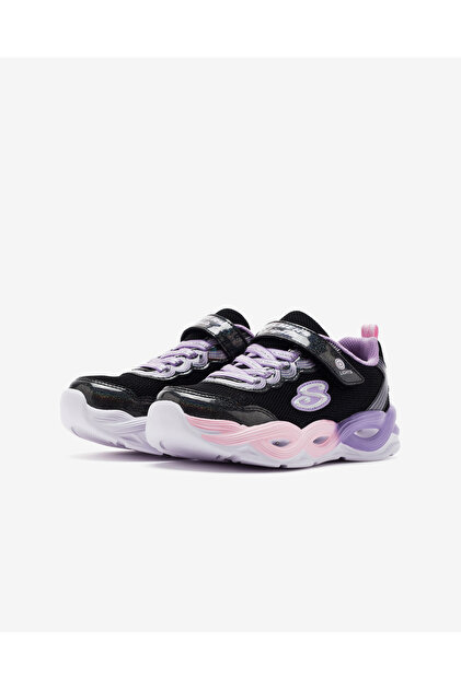 Skechers TWİSTY GLOW Büyük Kız Çocuk Siyah Işıklı Spor Ayakkabı