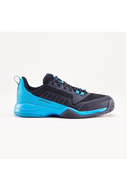Decathlon Çocuk Bağcıklı Tenis Ayakkabısı Mavi Siyah- Ts500