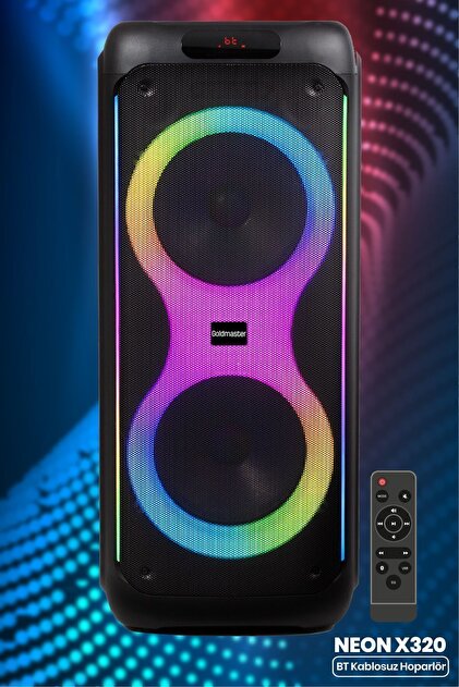 GoldMaster Neon X320 DJ BOX Bluetooth Hoparlör - Fiyatı, Yorumları