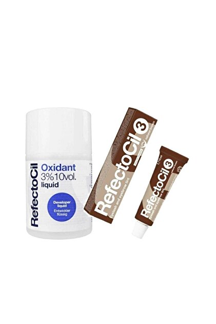 Kaş, Kirpik Boyası No:3 Kahve 15 ml + Oksidan100 ml 90038779011815