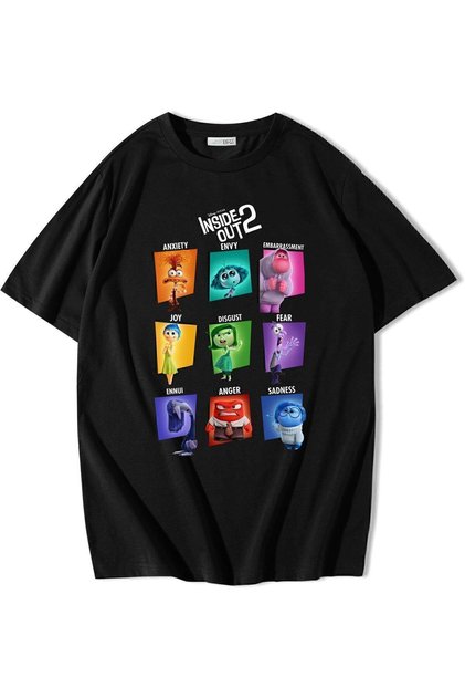 Unisex Oversize Reverse Face Emotions T-Shirt