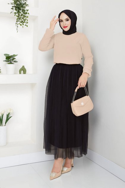 Lined Princess Tulle Skirt