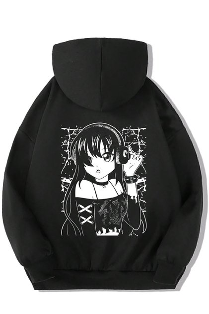Unisex Kids Anime Dark Girl Hoodie
