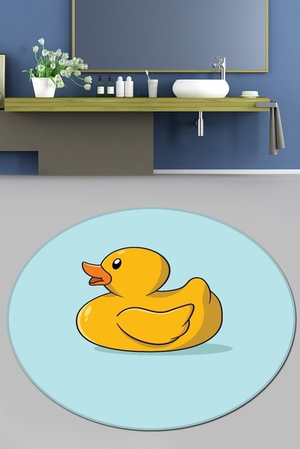 Canard Diameter Bathroom Rug 100X100 cm