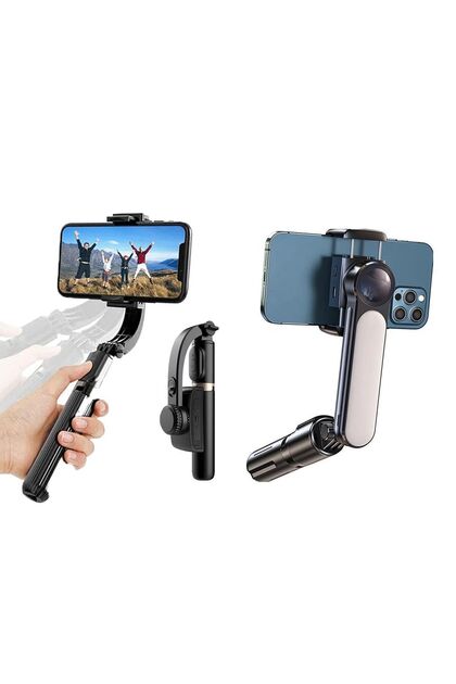 Alibaba L02 Selfie Stick SMAYLİNG Gimbal Mini Stabilizatör Dolgu