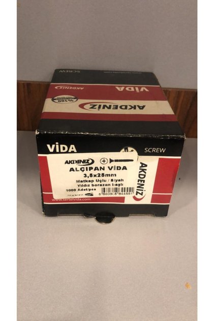 Alçıpan Vidası Matkap Uçlu 3,5*25mm 1000 Adet
