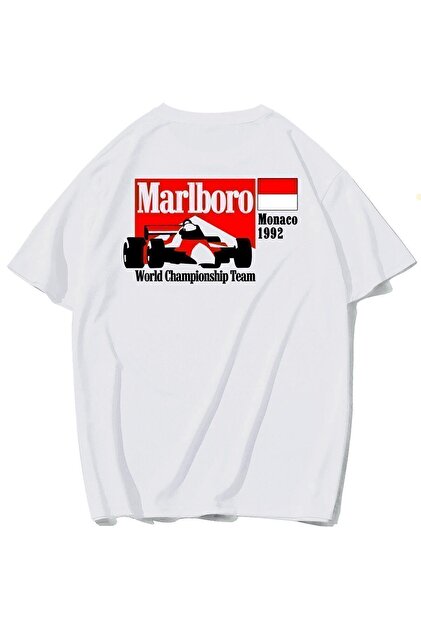 BRZ COLLECTION Unisex Oversize F1 1992 Monaco T-shirt - Fiyatı