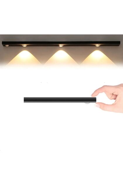Ct 2464s 3w Şarjlı Led Sensörlü Dolap Içi Lamba 3 Renk Mod Siyah Kasa