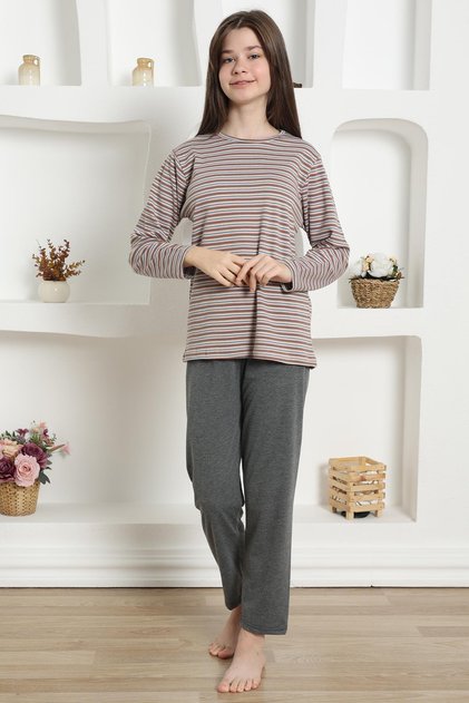 Girl's Combed Cotton Pajama Set 20424