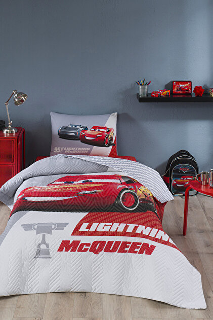 Cars Piston Cup Single Disney Licensed Elastic Fitted Bed Sheet Quilted Children's Duvet Cover T