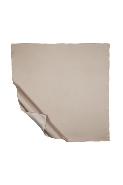 Plain Twill Silk Scarf - Light Stone