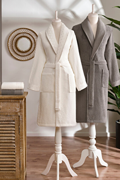 Özdilek Curve Aile Bornoz Seti Pembe - Antrasit - Fiyatı, Yorumları