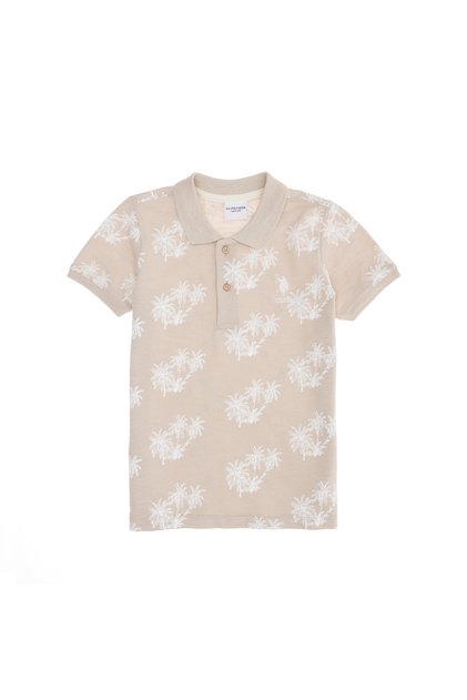 Boy's Stone Polo Neck T-Shirt 50263541 -Vr049