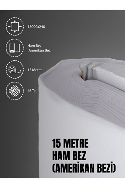 100% Cotton 46 Thread American Cloth Raw Cloth Punch Fabric - White 1500X240 cm