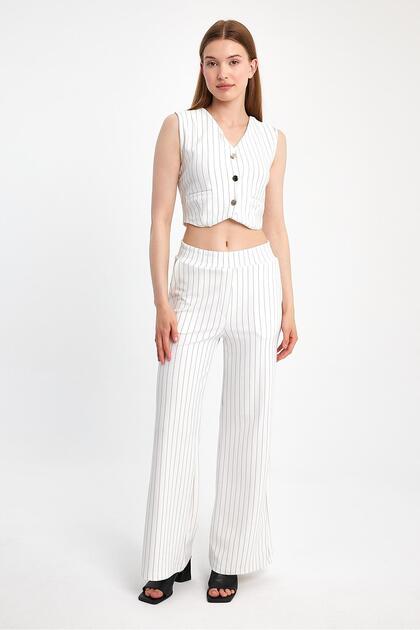 Striped Vest Set and Trousers Set