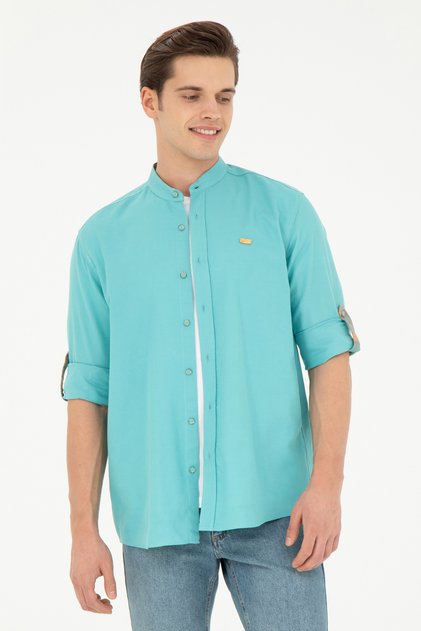 Men's Mint Long Sleeve Shirt 50263721 -Vr090