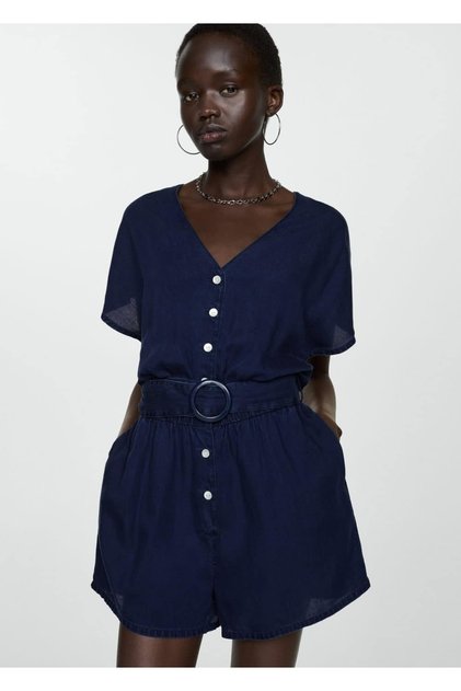 Belted Shorts Jumpsuit