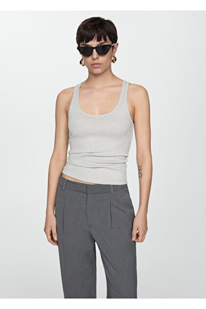 Lurex Knitwear Blouse
